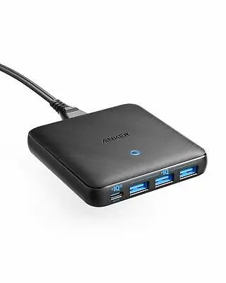 Anker 65W 4 Port PIQ 3.0 & GaN Fast Charger Adapter Slim Wall Charger USB C Port • $34.99