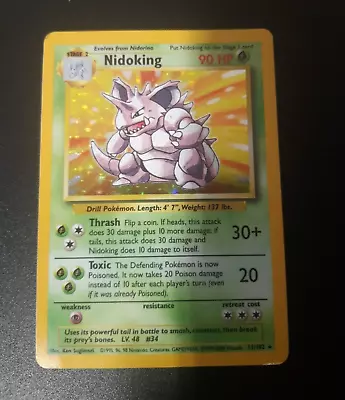 Pokemom 4th Print Base Print 1999-2000 Nodoking 11/102 • $190.73