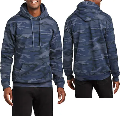 Mens Camo Pullover Hooded Sweatshirt Hoodie Cotton/Poly Hoody S M L XL 2X 3X 4X • $25.95