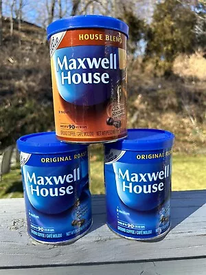 3 Maxwell Ground Coffee NOS Full Unopened Maxwell House Props • $14.99