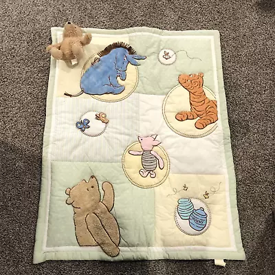 Vintage Classic Winnie The Pooh Comforter Baby Blanket Plush Eeyore 33  X 43  • $49.99