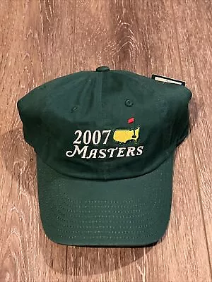 VINTAGE Masters 2007 Augusta National American Needle Green Golf Hat Cap-New • $10.50