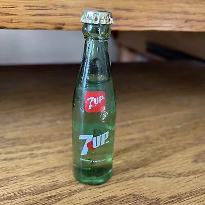 7up 3  Miniature Glass Bottle Vintage  Soda Americana • $14.99