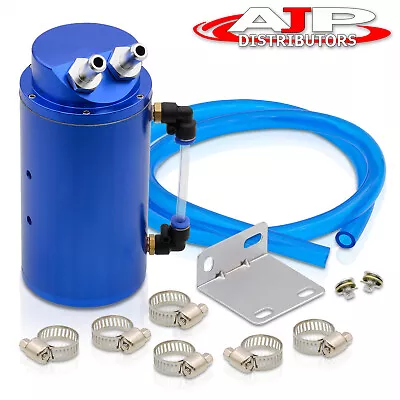 Blue 350ML Cylinder Oil Catch Can Tank Drain Plug For Mazda RX7 RX8 / Miata MX-5 • $16.99