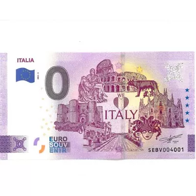 £3.18 • Buy 0 € Zero Euro Souvenir Note Italy 2023 - Italy
