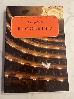 Giuseppe Verdi Rigoletto Vocal Score Schirmer Edition Opera By Paperback Book • $13