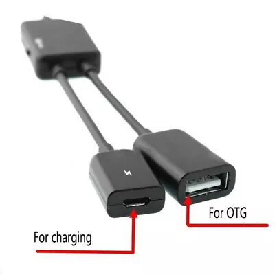 2 Port Micro USB Power Charging OTG Hub Cable Adapter For Phone Tablet USA • $9.57