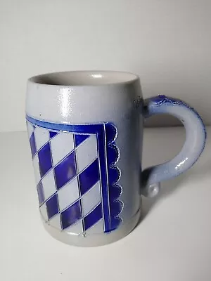 Reinh. Merkelbach 3/428 Blue Diamond Stoneware Beer Stein Germany 5  Lrg Coffee  • $22