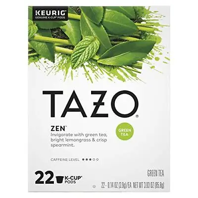 £45.50 • Buy TAZO Tea K-Cups Green Tea Zen 22 Pods
