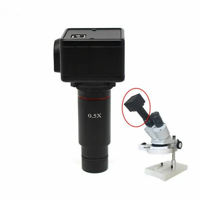 5MP USB CMOS Camera Microscope Digital Electronic Eyepiece W/ 0.5X C Mount Lens • £69.48