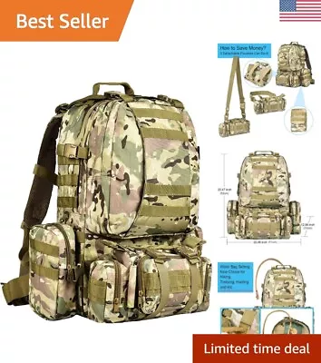 60L Tactical Backpack - High Density 600D Polyester Water-Resistant & Durable • $58.87