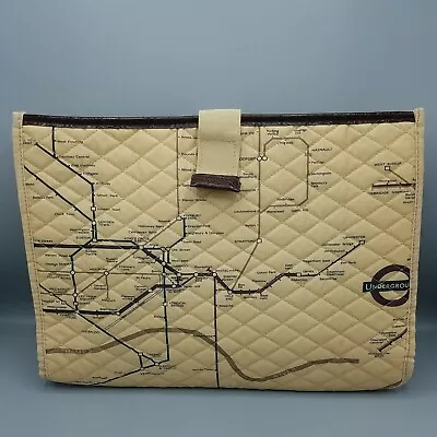 Laptop Tablet Computer Storage Sleeve Case Cover Bag London Subway Map 14  X 10  • $8.99