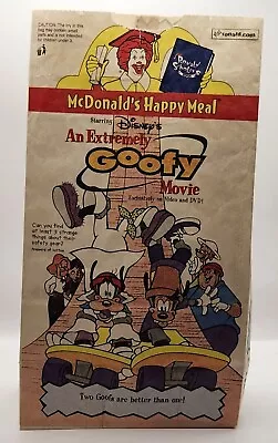 Vintage 2000 McDonalds An Extremely Goofy Movie Happy Meal Bag • $14.99