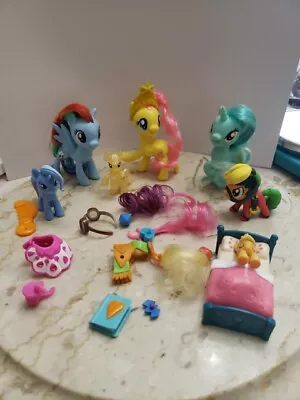 Collection Lot Of My Little Pony Figures Large And Small- Accessories Ponies • $28