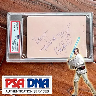 MARK HAMILL * PSA *  Follow The Force  AUTOGRAPH Note SIGNED * STAR WARS * Luke • $750