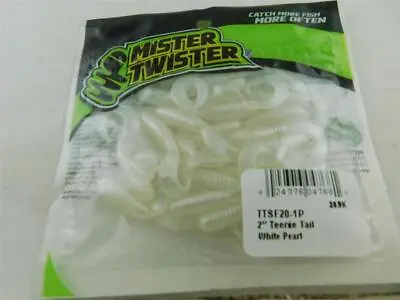 Mister Twister 2  Teenie Tail White Pearl Bait NIP • $3.99