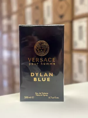 * DYLAN BLUE * Versace 6.7 / 6.8 Edt Cologne Men * BRAND NEW SEALED BOX JUMBO * • $92.95