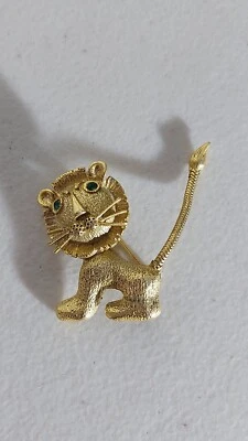 £19.50 • Buy Vintage 60s Lion Costume Jewellery Brooch
