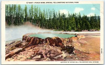 $7.43 • Buy Postcard - Punch Bowl Spring, Yellowstone National Park - Wyoming