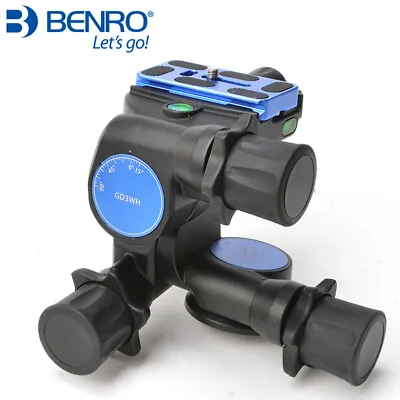 BENRO GD3WH Three-Dimensional Gear Head Magnesium Alloy Camera Tripod Head Mount • $135.79