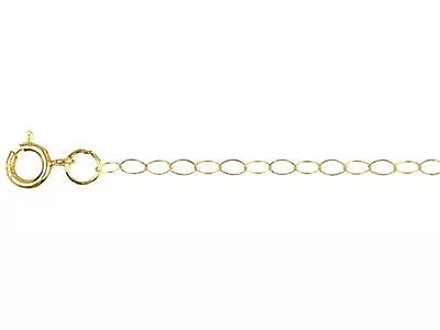 £27.99 • Buy 9ct Yellow Gold Trace Chain 16 18 20 Inch & Box  UK Made Quality  Fine Chain 