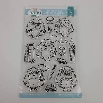 La La Land  Looking Sharp  Hedgehog Clear Stamps Photopolymer Cling New • $17.95