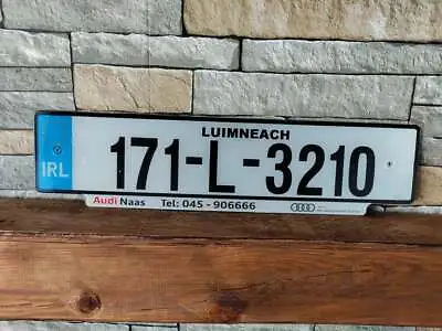 Genuine Ireland License Plate From County Limerick 171 LK 3210 AUDI • $13.98