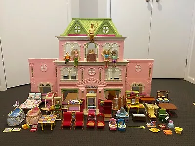 Fisher Price Loving Family Grand Mansion Dollhouse ~ Loaded With Accessories! • $350