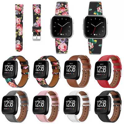 New Leather Watch Band Wrist Strap Wristband Bracelet For Fitbit Versa / 2/ Lite • $10.99