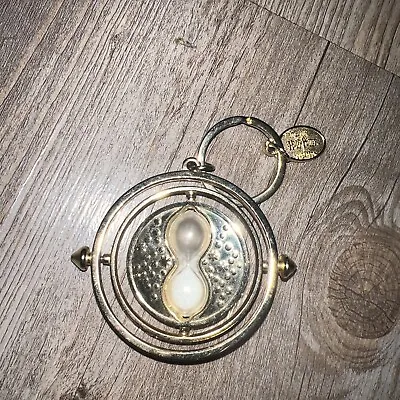 Harry Potter Time Turner Keychain Triple Spinner Hourglass Wizarding World Logo • $19.95