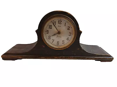 Vintage Small Sessions 8 Day Mantel Clock UNTESTED PARTS OR REPAIR NO KEY • $29.95