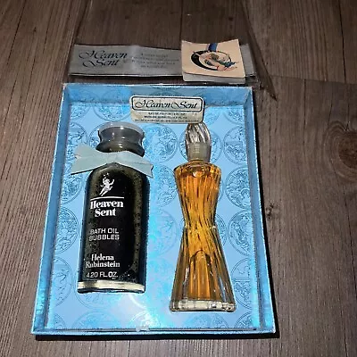 Vintage Helena Rubenstein Heaven Sent Scent Perfume & Bath Oil Bubbles Set RARE • $169.95