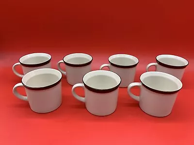 Set Of 8 Vintage Jepcor Intermational China Seas Brown Coffee Cup Good Condition • $49.95