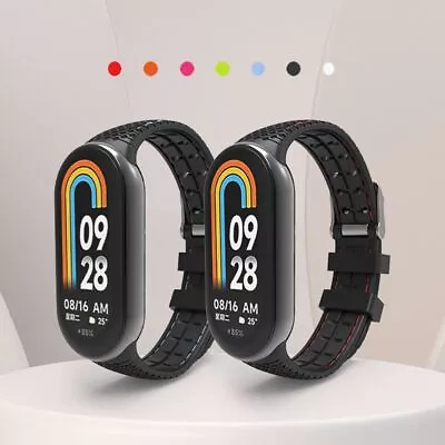 Sports Watch Accessories Rubber Strap For Xiaomi Mi Band 8 NFC Watchband • $7.94