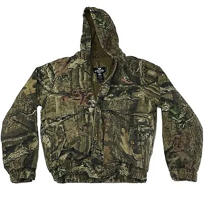 Mossy Oak Break Up Infinity Hunting Jacket Coat Hood Insulated Youth 14 - 16 • $16.94