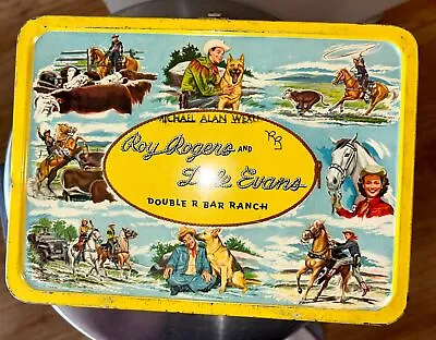 Roy Rogers And Dale Evans Double R Bar Ranch Vintage Lunchbox With Thermos 1950s • $109.99