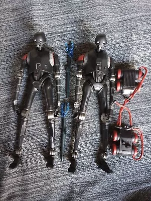 Star Wars The Black Series Jedi Survivor KX Secuity Droid 6  Scale 2 FIGURE LOT • $23.95