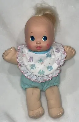 Vintage 1992 Mattel Magic Nursery “It’s A Girl!” Baby Doll Plush Long Blond Hair • $9.99