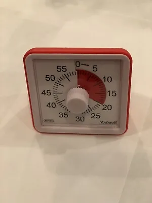 Yunbaoit 60 Minute Visual Timer -red (also Chimes) TESTED Works • $16