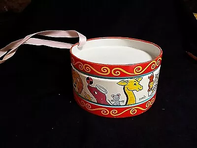 Vintage Metal CHEIN Litho CIRCUS ANIMAL Toy Drum • $6.75