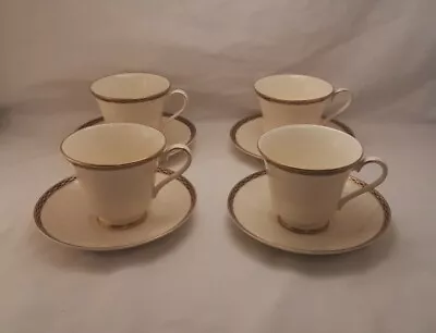 Set Of 4 Antique Minton St. James Pattern Cups And Saucers • $45