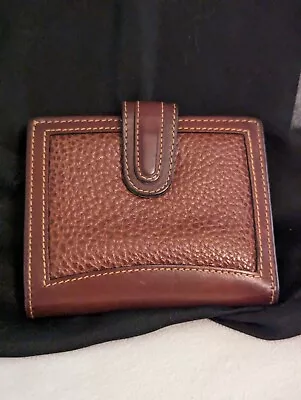 Vintage Coach Brown Leather Coin Purse Wallet • $69