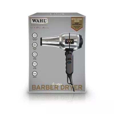 WAHL 5 Star Barber Hair Dryer (AUS SELLER - FAST SHIPPING) • $99.95