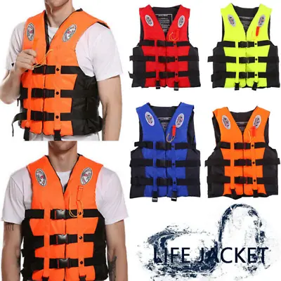 $9.99 • Buy Adults Life Jackets Watersport Vest Kayak Ski Buoyancy Aid Sailing Boating New