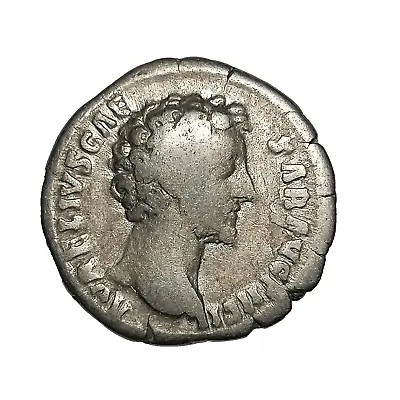 Roman Silver Denarius Coin Of Marcus Aurelius ( 161-180 AD )  Genius  • £79