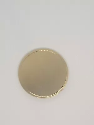 Blank Brass Challenge Coin - 50mm X 3mm  - Laser Engravable • $8