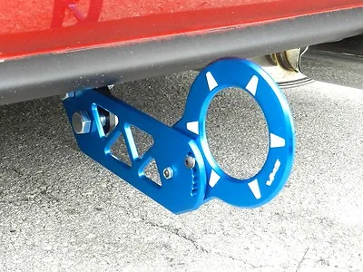 Blue Vms Racing V3 Rear Aluminum Adjustable Folding Tow Hooks For Honda Acura • $39.95