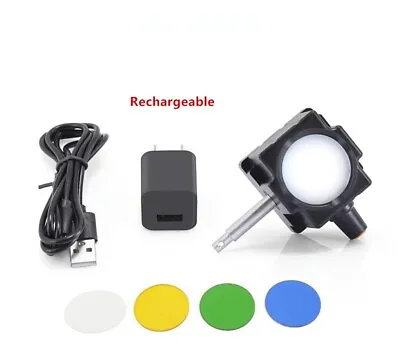 White USB Rechargeable Biological Microscope Adjustable LED Light Source • $20.89