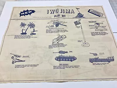 Mark Battleground Iwo Jima Playset Rare Instruction Sheet • $99