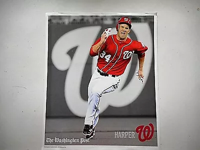 Bryce Harper COLLECTIBLE POSTER 10 X12  Washington Post NATIONALS MLB NATS • $8.99